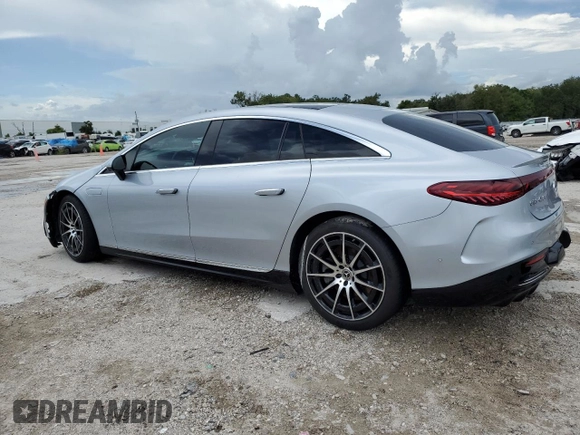 2022 Mercedes-Benz EQS with VIN W1KCG2DB7NA005218, listed as a Copart auction lot 70183614 with 0 mi miles and Salvage Title. Bid and sale history available at carsss.com. Image 2.