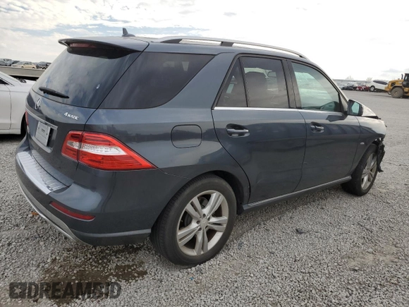 2012 Mercedes-Benz M 350 with VIN 4JGDA5HB1CA035741, listed as a Copart auction lot 51069665 with 150,644 mi miles and Salvage Title. Bid and sale history available at DreamBid. Image 3.