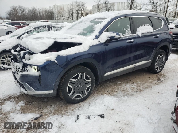 2023 Hyundai Santa Fe Hybrid Limited with VIN 5NMS5DA15PH004015, listed as a Copart auction lot 85924294 with 24,939 mi miles and Salvage Title. Bid and sale history available at carsss.com. Image 1.