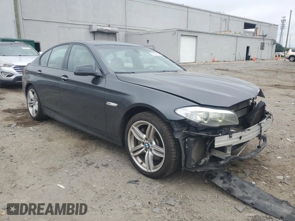 2013 BMW 5 Series 535i xDrive with VIN WBAFU7C5XDDU67579, listed as a Copart auction lot 62639525 with 145,984 mi miles and Salvage title. Bid and sale history available at DreamBid. Image 4.