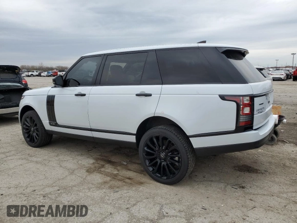 2017 Land Rover Range Rover with VIN SALGS5FE0HA347089, listed as a Copart auction lot 52386705 with 66,835 mi miles and Salvage title. Bid and sale history available at DreamBid. Image 2.