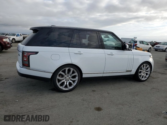 2015 Land Rover Range Rover HSE with VIN SALGS2VF9FA204857, listed as a Copart auction lot 50898825 with 102,401 mi miles and Clean title. Bid and sale history available at DreamBid. Image 3.