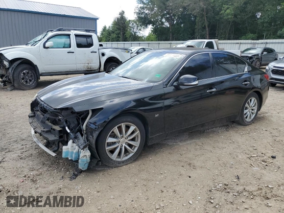 2015 Infiniti Q50 with VIN JN1BV7AP4FM358818, listed as a Copart auction lot 59081465 with 133,503 mi miles and Salvage title. Bid and sale history available at DreamBid. Image 1.