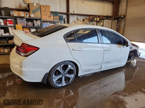 2014 Honda Civic Si with VIN 2HGFB6E59EH703287, listed as a Copart auction lot 57874665 with Not provided miles and Clean title. Bid and sale history available at DreamBid. Image 3.