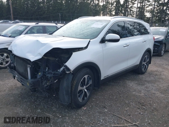 2018 Kia Sorento EX with VIN 5XYPHDA53JG384120, listed as a IAAI auction lot 41657786 with 102,652 mi miles and . Bid and sale history available at carsss.com. Image 2.
