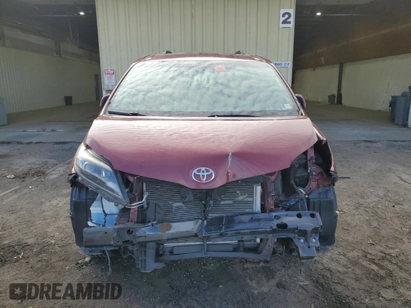 2015 Toyota Sienna SE with VIN 5TDXK3DC9FS565674, listed as a Copart auction lot 81254394 with 56,502 mi miles and Salvage Title. Bid and sale history available at DreamBid. Image 5.