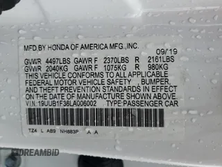2020 Acura TLX с VIN 19UUB1F36LA006002, выставлен на аукционе Copart как лот 56640675 с пробегом 155 411 миль миль и Списание • Salvage title. История ставок и продаж доступна на DreamBid. Изображение 12.