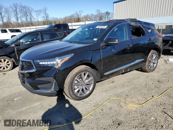 2021 Acura RDX w/Technology Package with VIN 5J8TC2H5XML043265, listed as a Copart auction lot 88505595 with 40,938 mi miles and Salvage Title. Bid and sale history available at carsss.com. Image 1.