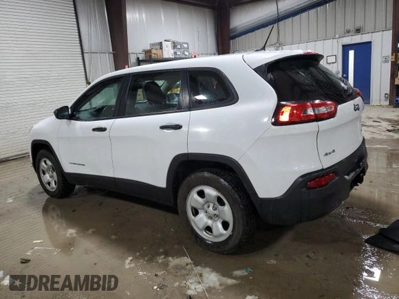2017 Jeep Cherokee Sport with VIN 1C4PJMAB2HW523967, listed as a Copart auction lot 39271804 with 122,719 mi miles and Clean Title. Bid and sale history available at carsss.com. Image 2.