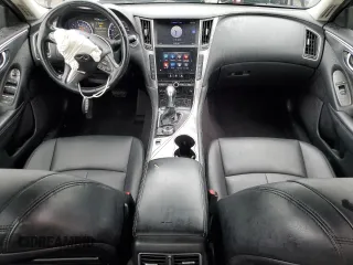 2015 Infiniti Q50 Premium with VIN JN1BV7AP9FM339066, listed as a Copart auction lot 61464355 with 168,471 mi miles and Salvage title. Bid and sale history available at DreamBid. Image 8.