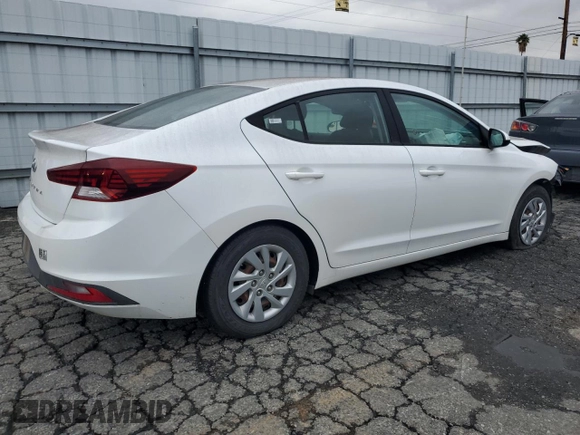 2019 Hyundai Elantra SE with VIN 5NPD74LF3KH470727, listed as a Copart auction lot 55707545 with 45,154 mi miles and Clean Title. Bid and sale history available at DreamBid. Image 3.