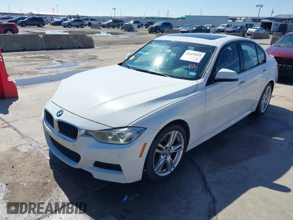 2013 BMW 3 Series 328i with VIN WBA3A5C5XDF353389, listed as a IAAI auction lot 41625851 with 153,522 mi miles. Bid and sale history available at carsss.com. Image 2.
