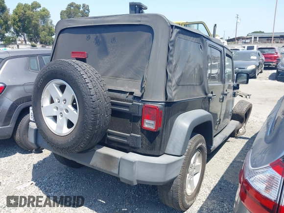 2017 Jeep Wrangler Unlimited Sport with VIN 1C4HJWDG1HL551090, listed as a IAAI auction lot 42619497 with 92,693 mi miles and . Bid and sale history available at DreamBid. Image 4.