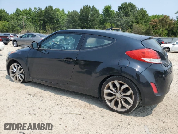 2013 Hyundai Veloster w/Black Int with VIN KMHTC6AD7DU134443, listed as a Copart auction lot 59295275 with 137,106 mi miles and Salvage title. Bid and sale history available at DreamBid. Image 2.