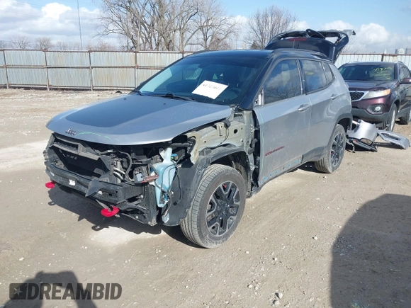 2018 Jeep Compass Trailhawk with VIN 3C4NJDDB6JT501744, listed as a IAAI auction lot 41727027 with 68,410 mi miles and . Bid and sale history available at carsss.com. Image 18.