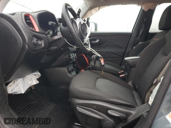 2015 Jeep Renegade Trailhawk with VIN ZACCJBCT8FPC18217, listed as a Copart auction lot 56537685 with 101,489 mi miles and Clean title. Bid and sale history available at DreamBid. Image 7.