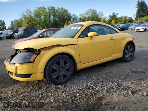 2004 Audi TT with VIN TRUSC28N441014615, listed as a Copart auction lot 74285454 with 123,068 mi miles and Salvage Title. Bid and sale history available at carsss.com. Image 1.