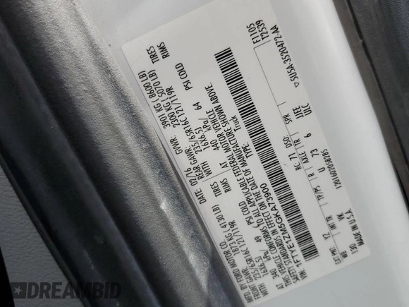 2016 Ford Transit Cargo with VIN 1FTYE1ZM5GKA73900, listed as a Copart auction lot 47124965 with Not Provided miles and Salvage Title. Bid and sale history available at carsss.com. Image 13.