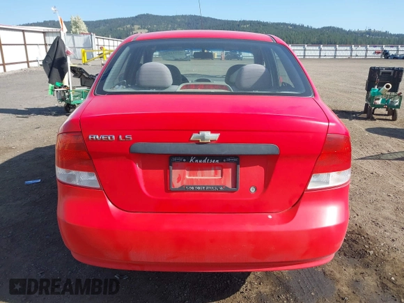 2005 Chevrolet Aveo LS with VIN KL1TD52685B441524, listed as a IAAI auction lot 42111533 with 112,641 mi miles and . Bid and sale history available at DreamBid. Image 17.