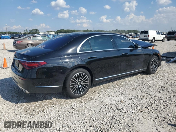 2023 Mercedes-Benz S-Class S 580e with VIN W1K6G6KBXPA201292, listed as a Copart auction lot 71756954 with 6,653 mi miles and Salvage Title. Bid and sale history available at carsss.com. Image 3.