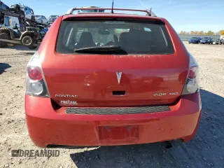 2009 Pontiac Vibe with VIN 5Y2SM67049Z459658, listed as a Copart auction lot 76324744 with 154,565 mi miles and Non Repairable. Bid and sale history available at carsss.com. Image 6.
