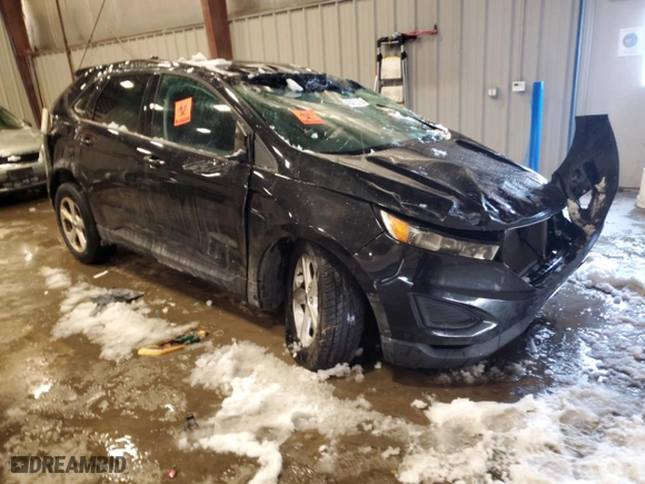 2015 Ford Edge SE with VIN 2FMTK3G92FBC30462, listed as a Copart auction lot 45472315 with 0 mi miles and Non Repairable. Bid and sale history available at carsss.com. Image 4.