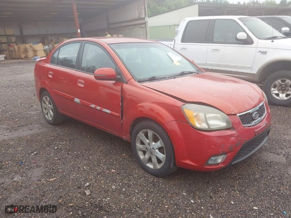 2011 Kia Rio LX with VIN KNADH4A33B6714471, listed as a IAAI auction lot 41970737 with 188,214 mi miles. Bid and sale history available at carsss.com. Image 1.
