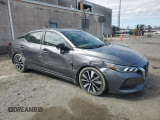 2021 Nissan Sentra SV with VIN 3N1AB8CV4MY279651, listed as a Copart auction lot 49442595 with 54,712 mi miles and Salvage Title. Bid and sale history available at DreamBid. Image 4.