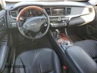 2015 Kia K900 Premium with VIN KNALU4D47F6024370, listed as a Copart auction lot 84965204 with 50,999 mi miles and Salvage Title. Bid and sale history available at carsss.com. Image 8.