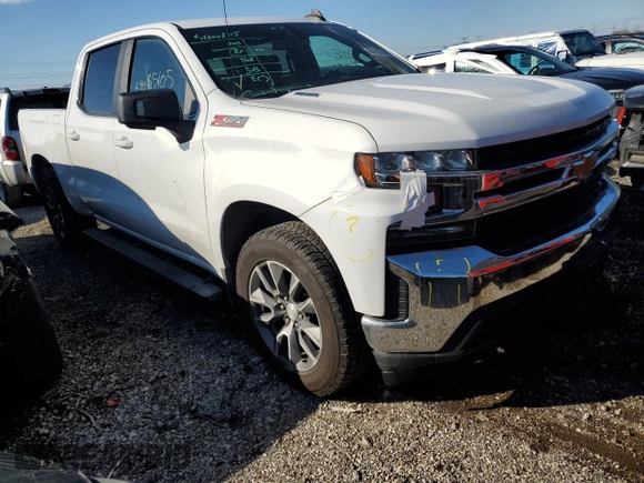 2021 Chevrolet Silverado 1500 LT with VIN 3GCUYDET2MG149418, listed as a Copart auction lot 89065105 with 142,539 mi miles and Salvage Title. Bid and sale history available at carsss.com. Image 4.