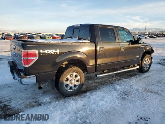 2013 Ford F-150 XL with VIN 1FTFW1ET1DFD27365, listed as a Copart auction lot 88555385 with 135,216 mi miles and Salvage Title. Bid and sale history available at carsss.com. Image 3.
