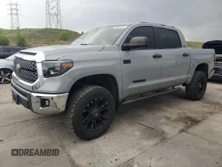 2018 Toyota Tundra SR5 with VIN 5TFDY5F15JX696869, listed as a Copart auction lot 58849275 with 101,493 mi miles and Salvage title. Bid and sale history available at DreamBid. Image 1.