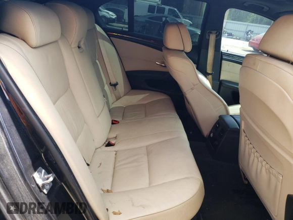 2010 BMW 5 Series 528i with VIN WBANU5C56AC364807, listed as a Copart auction lot 52123605 with 108,557 mi miles and Salvage Title. Bid and sale history available at carsss.com. Image 10.