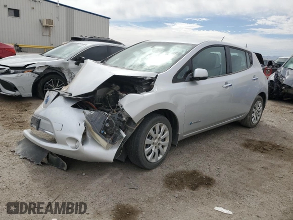 2015 Nissan LEAF SV with VIN 1N4AZ0CP8FC313460, listed as a Copart auction lot 51716765 with 90,163 mi miles and Salvage Title. Bid and sale history available at carsss.com. Image 1.