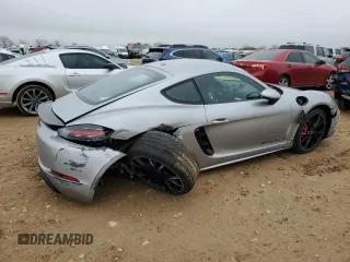 2025 Porsche Cayman S with VIN WP0AB2A83SK261452, listed as a Copart auction lot 51907845 with 462 mi miles and Salvage Title. Bid and sale history available at DreamBid. Image 3.