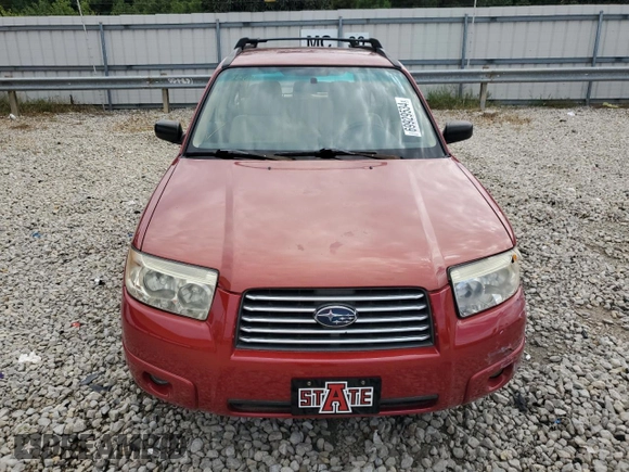 2007 Subaru Forester X with VIN JF1SG63657H717874, listed as a Copart auction lot 69929534 with 91,480 mi miles and Salvage Title. Bid and sale history available at carsss.com. Image 5.