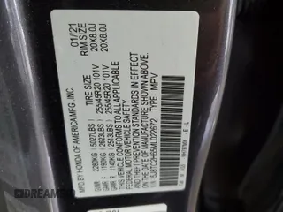 2021 Acura RDX w/A-Spec Package z VIN 5J8TC2H65ML022672, wystawiony jako Copart lot #60794045 z przebiegiem 70 000 mil mil oraz Szkoda całkowita • Salvage title. Historia ofert i sprzedaży dostępna na DreamBid. Obrazek 13.