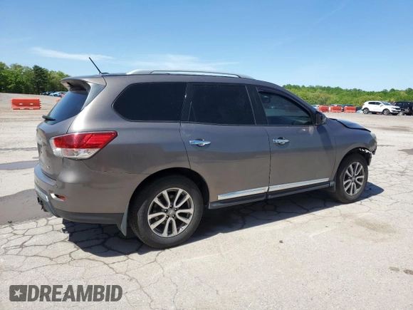 2014 Nissan Pathfinder S z VIN 5N1AR2MN6EC702417, wystawiony jako Copart lot #55015915 z przebiegiem 170 435 mil mil oraz Szkoda całkowita • Salvage title. Historia ofert i sprzedaży dostępna na DreamBid. Obrazek 3.