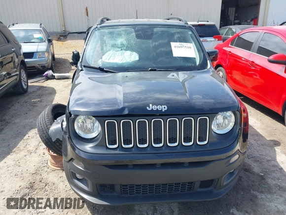 2018 Jeep Renegade Latitude with VIN ZACCJABB8JPJ35329, listed as a IAAI auction lot 41697510 with 97,149 mi miles. Bid and sale history available at carsss.com. Image 12.