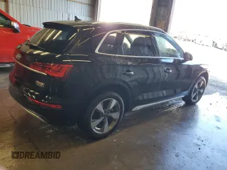 2023 Audi Q5 Premium Plus with VIN WA1BBAFY6P2047225, listed as a Copart auction lot 55093445 with 35,998 mi miles and Salvage title. Bid and sale history available at DreamBid. Image 3.