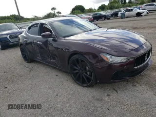 2017 Maserati Ghibli with VIN ZAM57XSA3H1218841, listed as a Copart auction lot 64325043 with 74,702 mi miles. Bid and sale history available at carsss.com. Image 4.