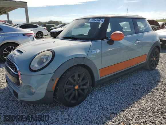 2018 MINI Hardtop Cooper S with VIN WMWXP7C54J2A48309, listed as a Copart auction lot 87448424 with 44,034 mi miles and Salvage Title. Bid and sale history available at DreamBid. Image 1.