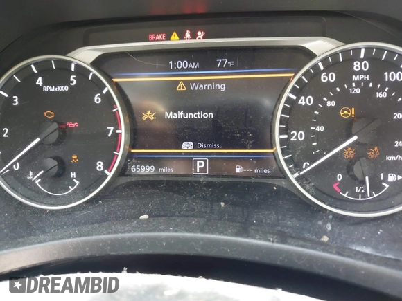 2021 Nissan Sentra SV with VIN 3N1AB8CV0MY271062, listed as a IAAI auction lot 42191931 with 65,999 mi miles and . Bid and sale history available at DreamBid. Image 7.