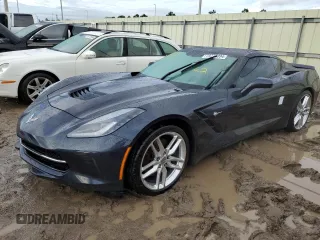 2015 Chevrolet Corvette Z51 2LT with VIN 1G1YK2D77F5117711, listed as a Copart auction lot 73775094 with 0 mi miles and Salvage Title. Bid and sale history available at carsss.com. Image 1.