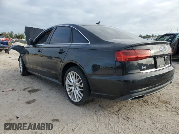 2016 Audi A6 2.0T Premium with VIN WAUFFAFC1GN017156, listed as a Copart auction lot 85961144 with 0 mi miles and Salvage Title. Bid and sale history available at carsss.com. Image 2.