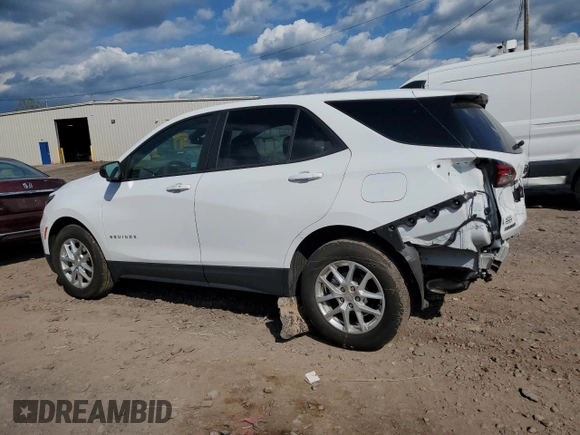 2023 Chevrolet Equinox LS z VIN 3GNAXHEG2PL173799, wystawiony jako Copart lot #55787555 z przebiegiem 12 470 mil mil oraz Szkoda całkowita • Salvage title. Historia ofert i sprzedaży dostępna na DreamBid. Obrazek 2.