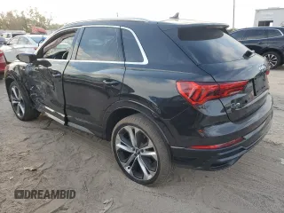 2020 Audi Q3 S line Prestige with VIN WA1FECF30L1106522, listed as a Copart auction lot 81418994 with 75,596 mi miles and Salvage Title. Bid and sale history available at carsss.com. Image 2.