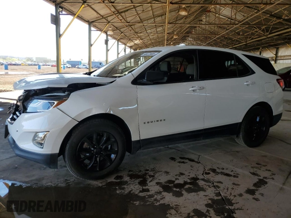 2019 Chevrolet Equinox LS with VIN 3GNAXHEV5KS595174, listed as a Copart auction lot 50412685 with 108,253 mi miles and Salvage Title. Bid and sale history available at carsss.com. Image 1.