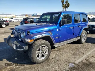 2020 Jeep Wrangler Unlimited Sahara Altitude with VIN 1C4HJXEG1LW233952, listed as a Copart auction lot 80713354 with 46,146 mi miles and Salvage title. Bid and sale history available at DreamBid. Image 1.