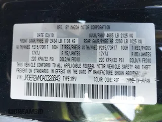 2010 Mazda CX-7 Sport with VIN JM3ER2WM0A0328643, listed as a IAAI auction lot 42052822 with 165,254 mi miles. Bid and sale history available at carsss.com. Image 9.